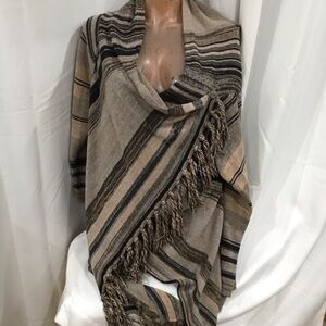 Striped Fringe sweater great for layering